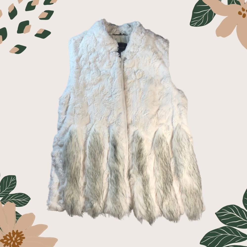 BCBG - Faux Fur Vest - ADLER - Size M